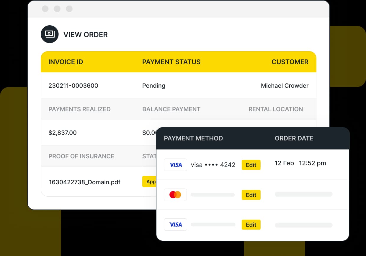 Billing, invoicing, and payments.