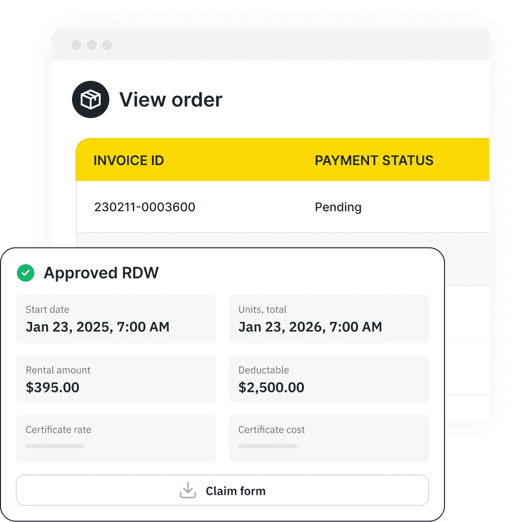 Protect your rental assets with <em>one-click damage waivers</em>
