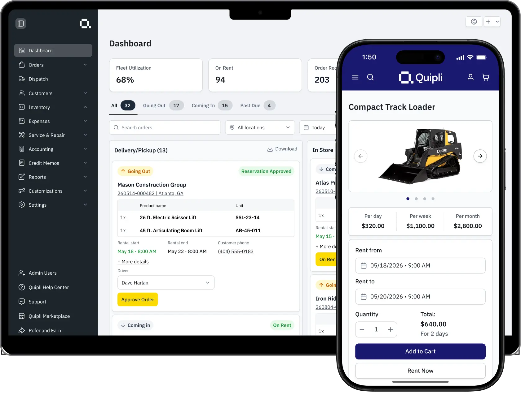 Quipli GPS Tracking and Equipment Management