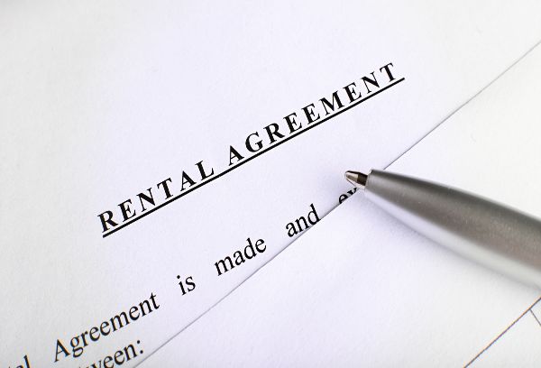 image of rental agreement document