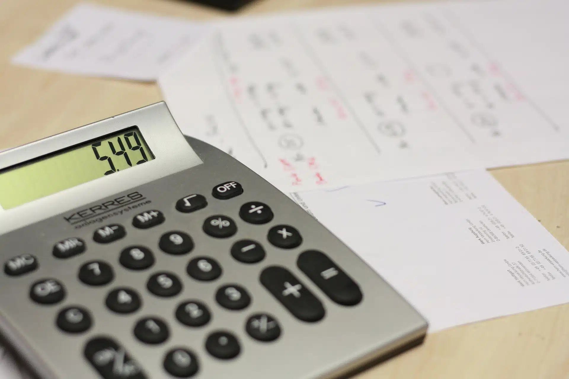 rental receipts and invoices