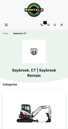 Saybrook Rentals location page screenshot