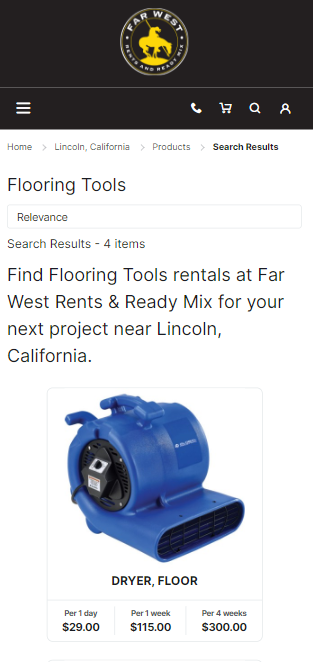 Equipment rentals in Lincoln and sacramento - Farwest Rentals
