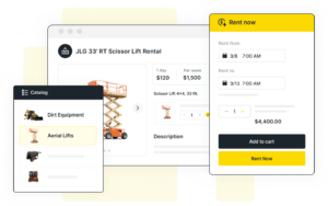 Equipment Rental Website Software