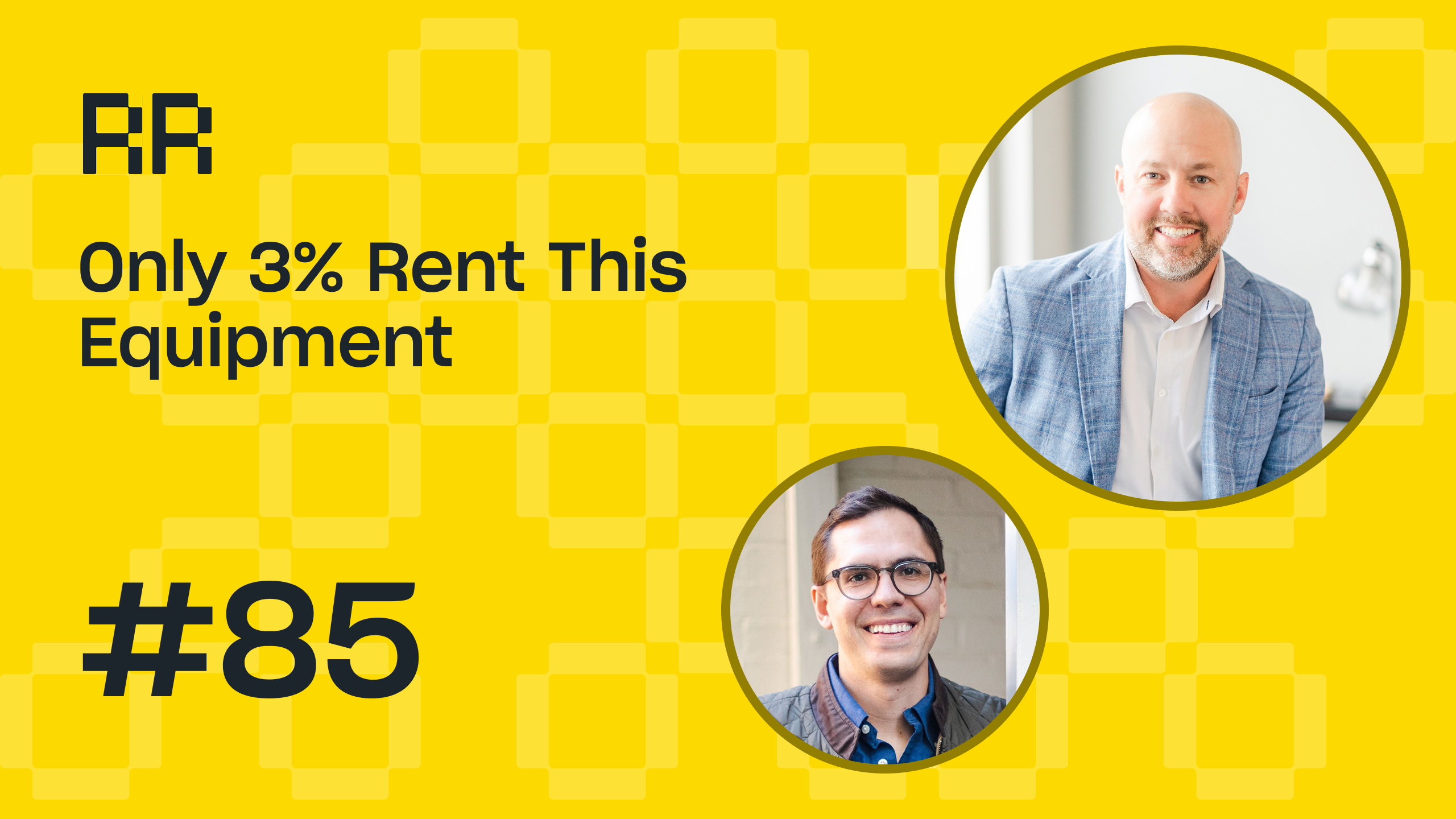 Only 3% rent this equipment