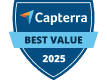Capterra Best Value 2025 award