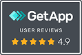 GetApp User Reviews rating: 4.9 stars